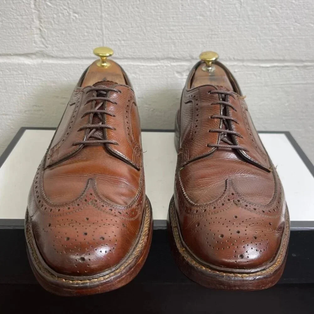 Florsheim Imperial Kenmoor Wingtip Brown Leather‎ Oxford Dress Shoes Men's 9 D